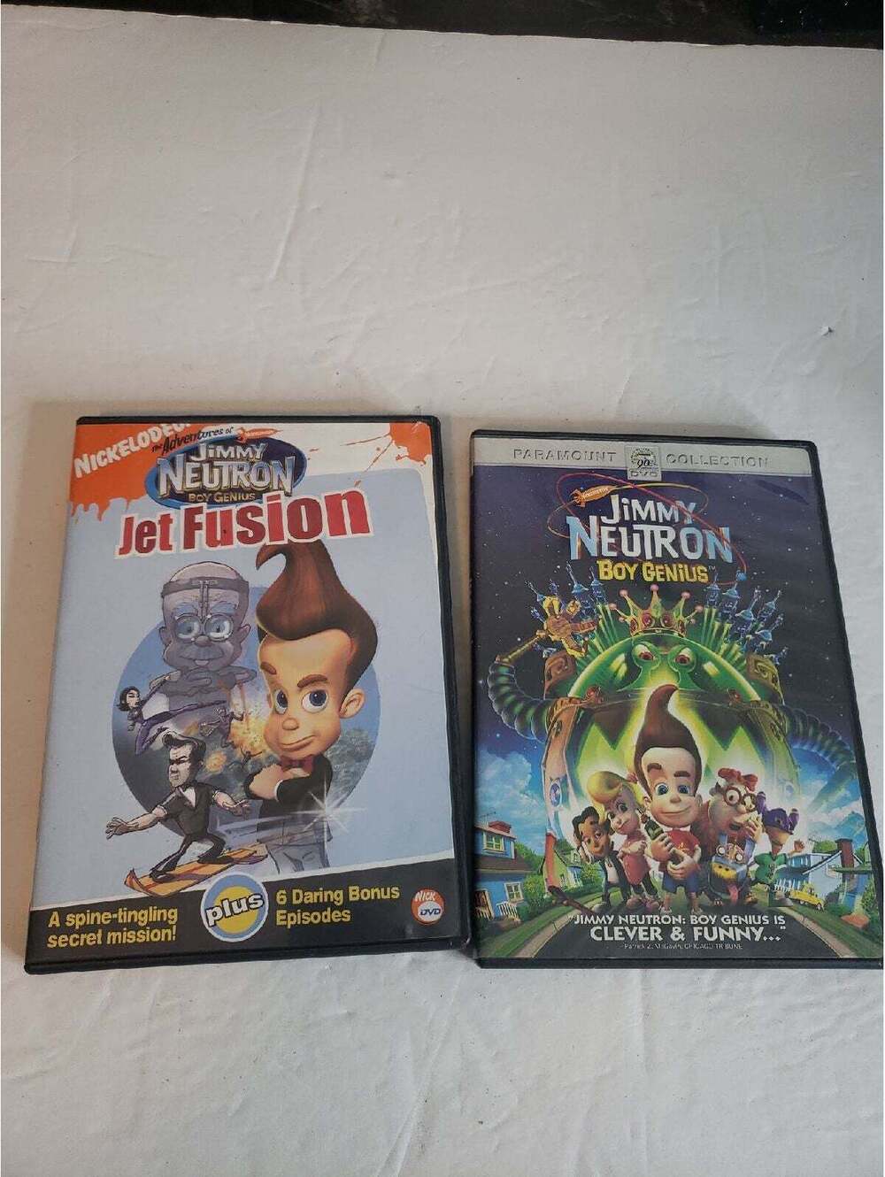 Jimmy Neutron DVDs x2 Nickelodeon